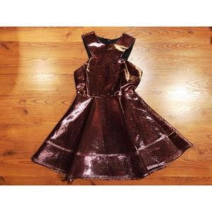 Topshop Two Tone Bonded Skater Dress (Pink) 💖